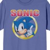 Sonic the Hedgehog Distressed Art Men's Periwinkle Short Sleeve Tee - 2 of 3