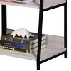 Ladder Bookshelf with Industrial Frame and 3 Open Shelves for Entryway or Small Spaces-3irtyhousy - 3 of 4