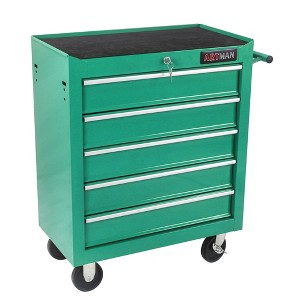 VYNXARIA 5-Drawer Tool Chest with Locking System - Rolling Storage Cabinet on Wheels for Garage,Durable & Stylish,Green - 1 of 4