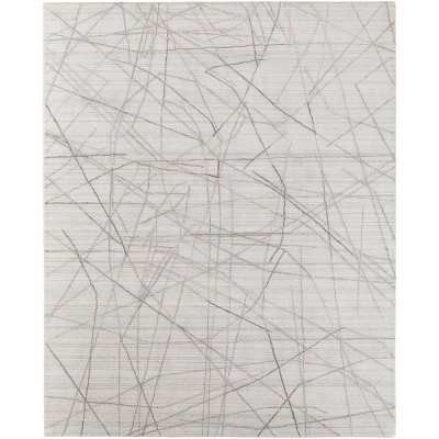 Whitton Modern Abstract Ivory/Gray Area Rug