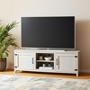 HomeRoots 70" Gray Wood Enclosed and Open Storage TV Stand - 2 of 4