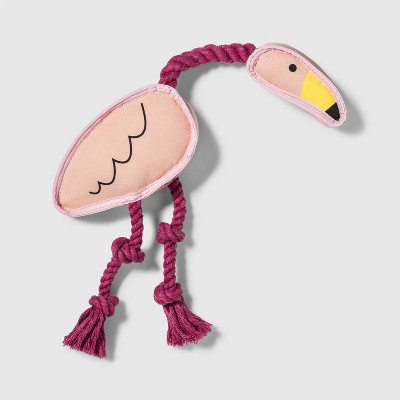 flamingo dog toy