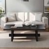 Hommoo Rectangular Coffee Table Black - 4 of 4