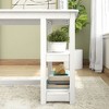 Plank+Beam Solid Wood Computer Desk with Shelves, Simple Desk for Bedroom, Home Office Study Desk, 47.25" - 4 of 4
