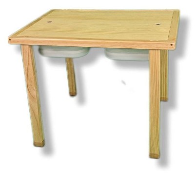 Cordia Pine Wood Activity Table and Chair Set with Chalkboard