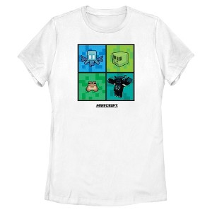 Womens Minecraft Animal Friends T Shirt - 1 of 4