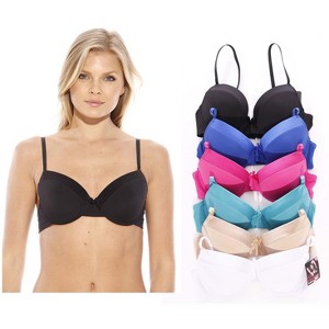 Just Intimates Tuxedo Bras for Women (Pack of 6) (Tuxedo Bra, 36C) - 1 of 3