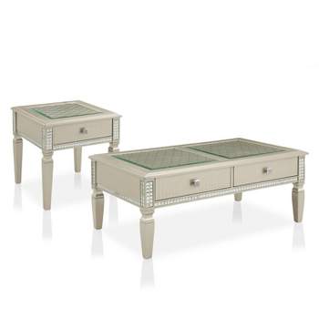 2pc Riverbank Coffee and End Table Set Silver - HOMES: Inside + Out