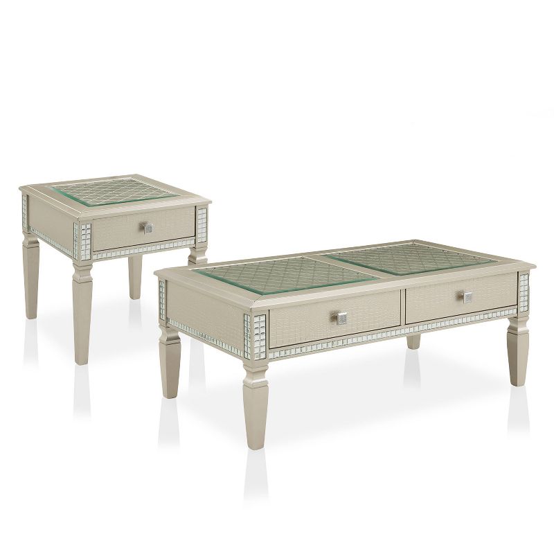 2pc Riverbank Coffee and End Table Set Silver - HOMES: Inside + Out, 1 of 7
