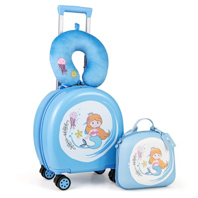 Infans 4-Piece Kid’s Luggage Set w/ 14" Carry-on Hardside Spinner Toddler Luggage