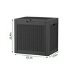 118L/31.2Gal military-grade rattan outdoor storage box, waterproof and rust-proof modular quick-loading system - 3 of 4