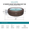 Bestway Coleman St Moritz AirJet Inflatable Hot Tub with EnergySense Cover, 4-Pack SaluSpa Spa Seat and 2 Sets of SaluSpa Padded Headrest Pillows - 3 of 4