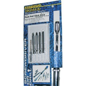 EazyPower 81964 Push Pull Click Click Screwdriver/Drill Kit with 1/4 ...