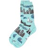 Memoi Women's San Diego Themed Rayon Blend Novelty Crew Sock Capri Breeze 9-11 - 3 of 4
