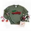 Simply Sage Market Plaid Christmas Truck Sweatshirt - 3 of 4