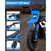 24V Electric Dirt Bike with Rear Wheel Suspension,350w Electric Motorcycle Up to 13.67Mile/h - 2 of 4