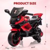 Jojoka 6V Kids Electric Motorcycle, Ride On Bike with Training Wheels, Headlight, Horn, Music, Battery Powered Toy for Toddlers - 2 of 4
