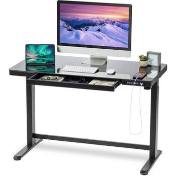 IRIS USA Electric Standing Desk Height Adjustable with USB Port