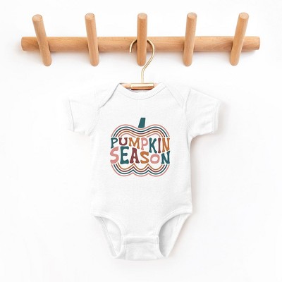 The Juniper Shop Retro Pumpkin Season Baby Bodysuit