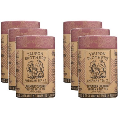 Yaupon Brothers American Tea Lavender Coconut - Pack of 6 - 24 g