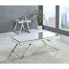 Vynxaria Contemporary Glam Mirrored Top Square End Table, Silver - 3 of 4
