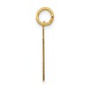 Black Bow Jewelry 14k Yellow Gold, Athletic Collection, Small Polished Number 87 Pendant - 2 of 4