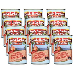 Santa Barbara Olive Co. Large Pitted Ripe Olives - Case of 12/5.75 oz - 1 of 4