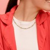 EVERLY JEWELRY | Yellow Plated Sterling Silver 3.5-4mm Cultured FW Pearl & Ball Bead Necklace, 16"+1" ext. - 4 of 4