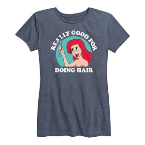 Women's - Disney Princess - Ariel Fork Really Good For Doing Hair Short Sleeve Graphic T-Shirt - 1 of 4