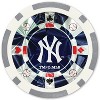 MasterPieces Casino Style 20 Piece 11.5 Gram Poker Chip Set MLB New York Yankees Silver Edition - 3 of 3