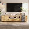 Chic Crate-Modern Media Console – 70In TV Stand w/ 3-Cabinet & Drawer, Fits 55-80In TVs - 4 of 4