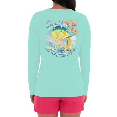 Guy Harvey Women's Graphic Long Sleeve T-Shirt - image 1 of 4