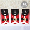 Big Dot of Happiness Secret Santa - Christmas Gift Exchange Gift Favor Bags - Party Goodie Boxes - Set of 12 - 2 of 4