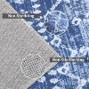 Washable Area Rugs Rug for Living Room Bedroom Farmhouse, Geometric Neutral Rug Low Pile Non-Slip Soft Stain-Resistant Carpet - 3 of 4