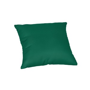 Casual Cushion Solid Sunbrella Fabric 1-Piece Indoor/Outdoor Square Throw Pillow - 1 of 4