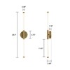 LLHZSY Minimalist Dimmable LED Bathroom Vanity Light Bar Wall Sconce-Champagne Gold - 4 of 4