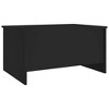 vidaXL Coffee Table Black 31.5"x21.9"x16.3" Engineered Wood - 3 of 4