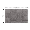 Knightsbridge Chakkar Board 220 GSF Non Skid Back Bath Rug 17 x 24 - Silver - 2 of 4