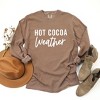 Simply Sage Market Women's Hot Cocoa Weather Long Sleeve Garment Dyed Tee - 3 of 4