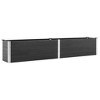 vidaXL Garden Raised Bed 78.7"x19.7"x21.3" WPC Gray - 2 of 4