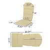 Christopher Knight Home Malibu Outdoor Acacia Wood Adirondack Chairs with Cushions (Set of 2) - 4 of 4