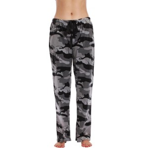 #followme Silky Fleece Printed Pajama Pants for Women - 1 of 3
