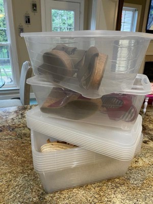 Life Story 6L Shoe and Closet Storage Box Stacking Containers, Clear (20  Pack), 1 Piece - Foods Co.