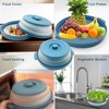 Itopfox Microwave Food Cover with Handle - Collapsible Vented Silicone Splash Guard & Tray for Heating, Doubles as Draining Basket for Washing Fruits - 4 of 4