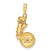 Black Bow Jewelry 14k Yellow Gold 2D Polished Soccer Ball and Shoe Pendant - 3 of 4