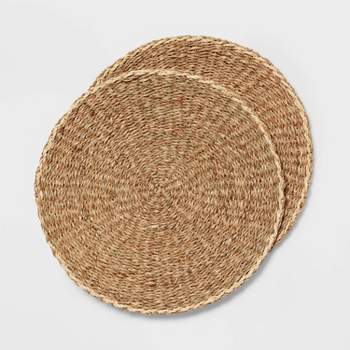 2pk Twisted Seagrass Woven Charger Natural - Threshold™