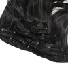 Unique Bargains Women's 4 Clips in Hair Extensions Full Head Synthetic Wigs 8 Pcs - 4 of 4