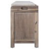 NicBex 32" Solid Wood Storage Bench with 2 Drawers,Entryway Bench with Removable Basket&Cushion,Shoe Bench for Bedroom&Entryway - 4 of 4
