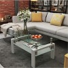 KWPZQEB 2-Tier Modern Coffee Table with Storage Shelf, Rectangle Metal Side Table End Table for Small Apartment, Living Room - 4 of 4