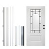 MAYEERTY Smooth Fiberglass Entry Door Classic style for Home's Front Entrance, Left Hand Inswing, White - 2 of 4